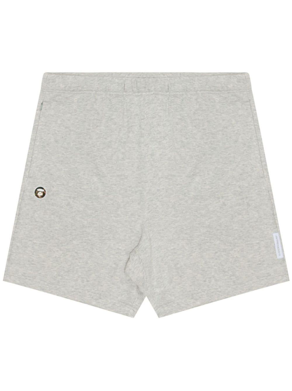 AAPE BY *A BATHING APE® logo-patch elasticated-waist shorts - Grey von AAPE BY *A BATHING APE®