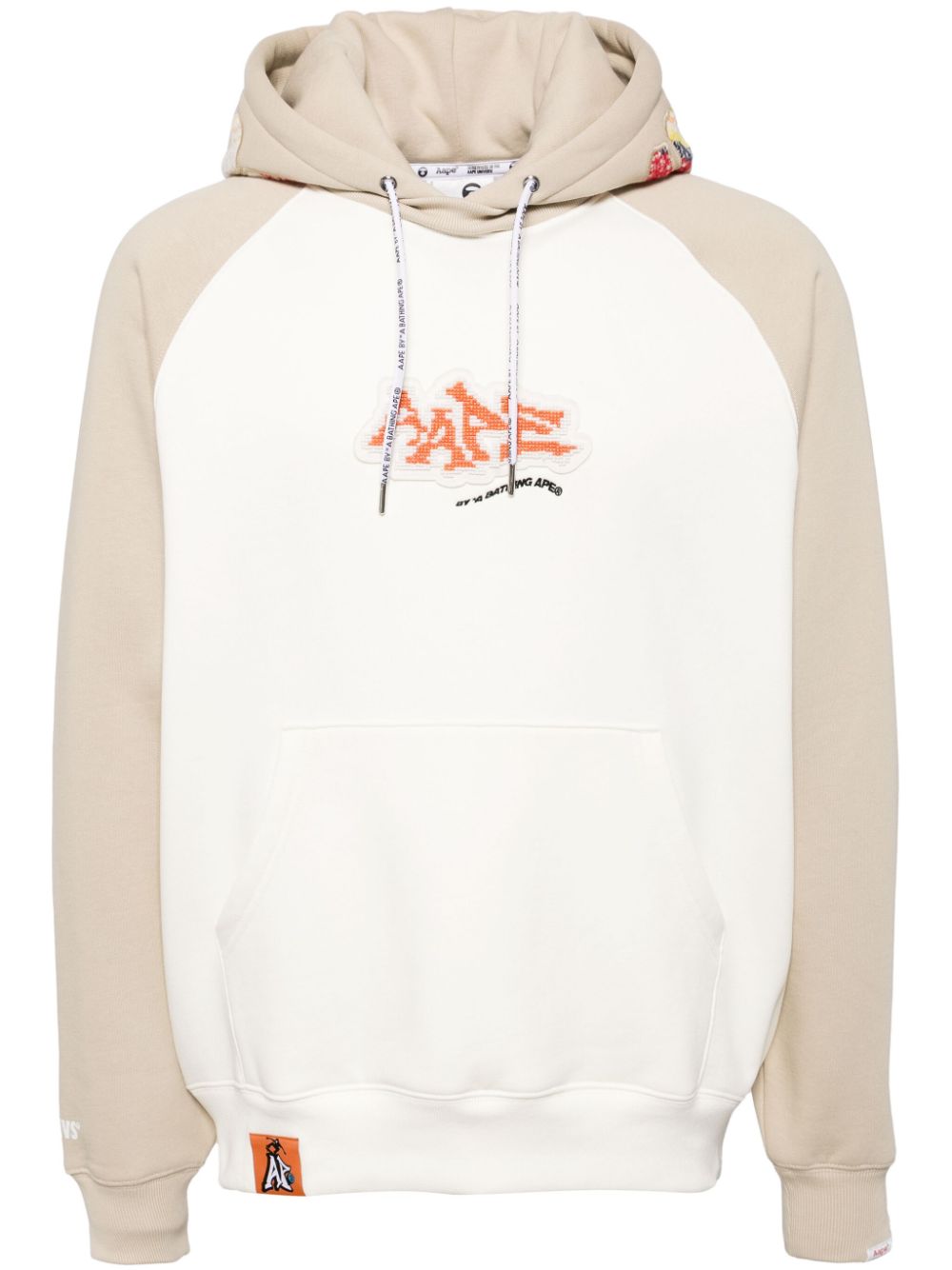 AAPE BY *A BATHING APE® logo-patch hoodie - Neutrals von AAPE BY *A BATHING APE®