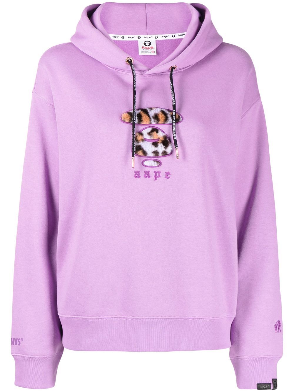 AAPE BY *A BATHING APE® logo-patch hoodie - Purple von AAPE BY *A BATHING APE®