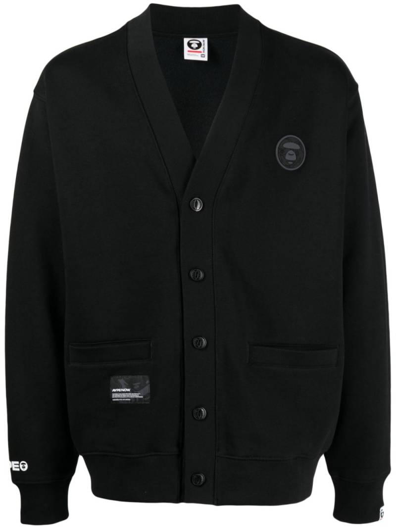 AAPE BY *A BATHING APE® logo-patch jersey jacket - Black von AAPE BY *A BATHING APE®