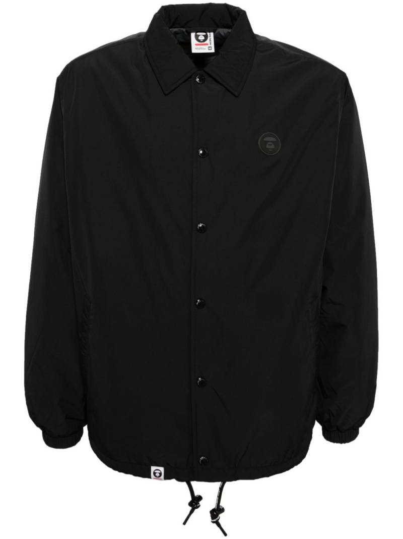 AAPE BY *A BATHING APE® logo-patch shirt jacket - Black von AAPE BY *A BATHING APE®