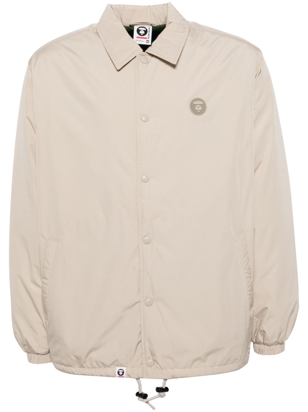 AAPE BY *A BATHING APE® logo-patch shirt jacket - Brown von AAPE BY *A BATHING APE®