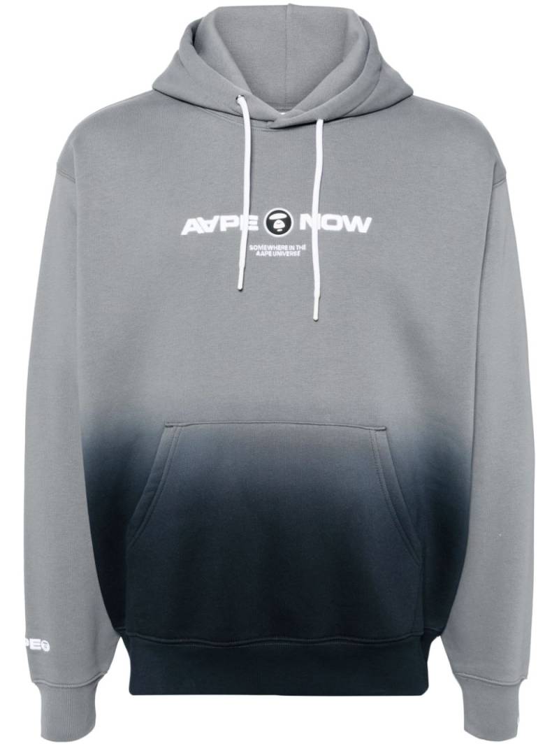 AAPE BY *A BATHING APE® logo-patched hoodie - Grey von AAPE BY *A BATHING APE®