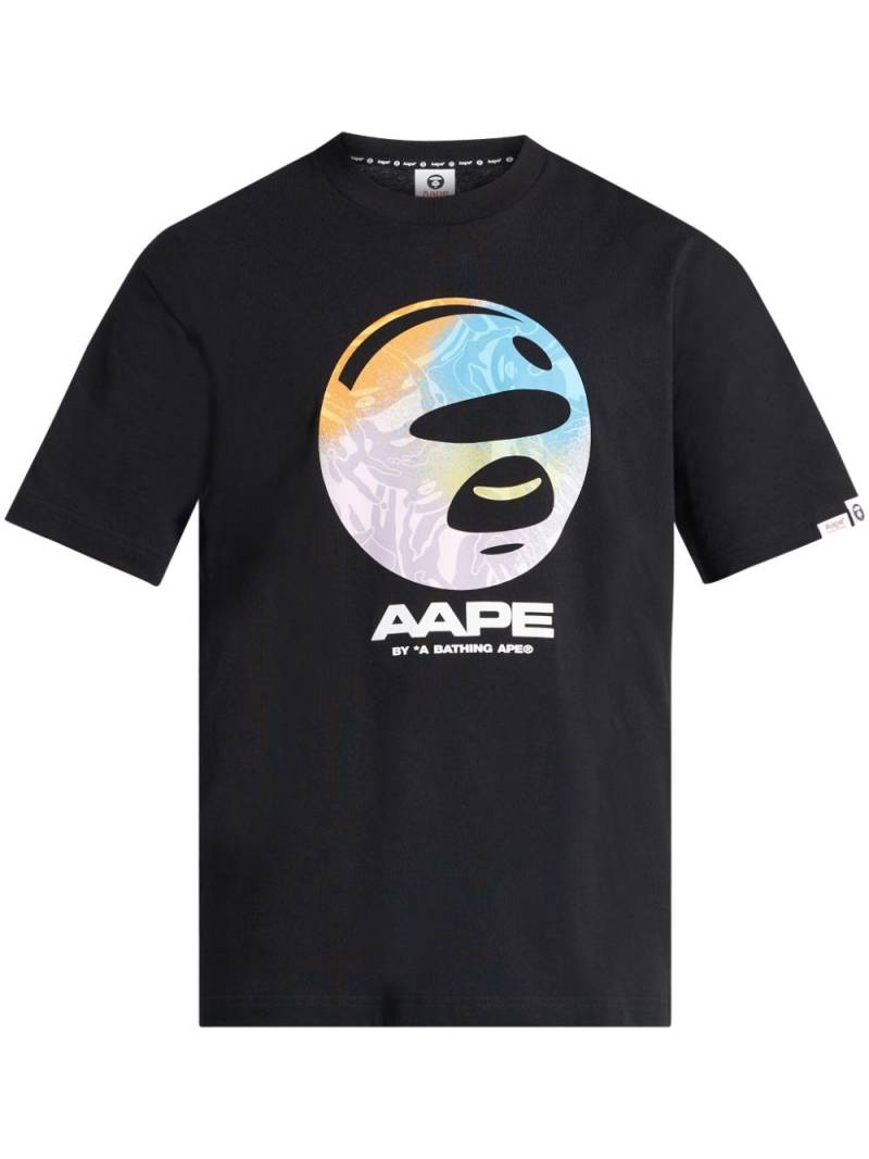 AAPE BY *A BATHING APE® logo-print T-shirt - Black von AAPE BY *A BATHING APE®