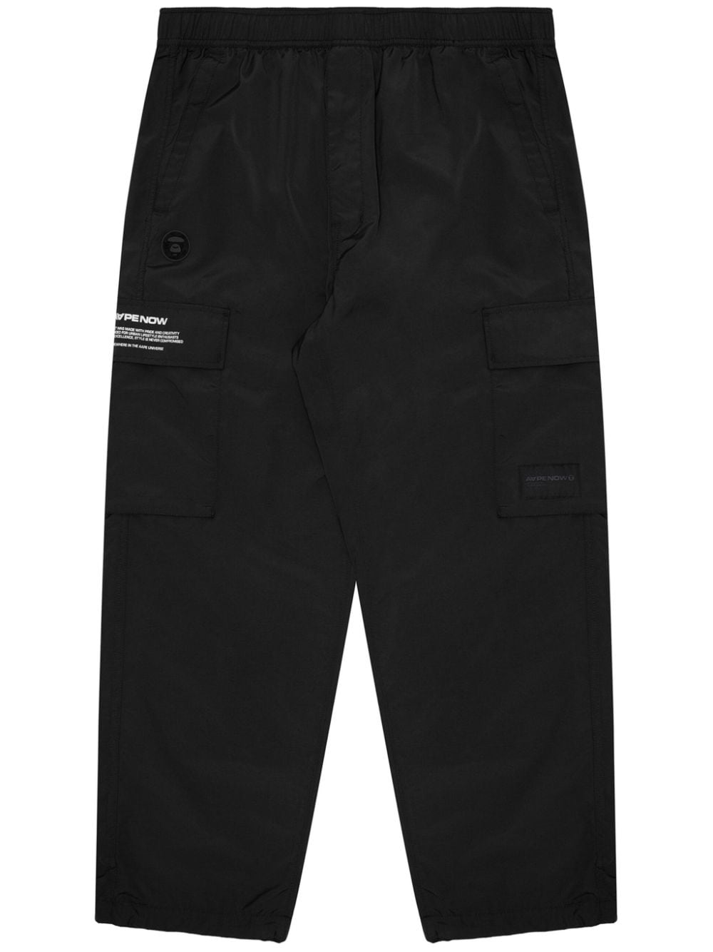 AAPE BY *A BATHING APE® logo-print cargo trousers - Black von AAPE BY *A BATHING APE®