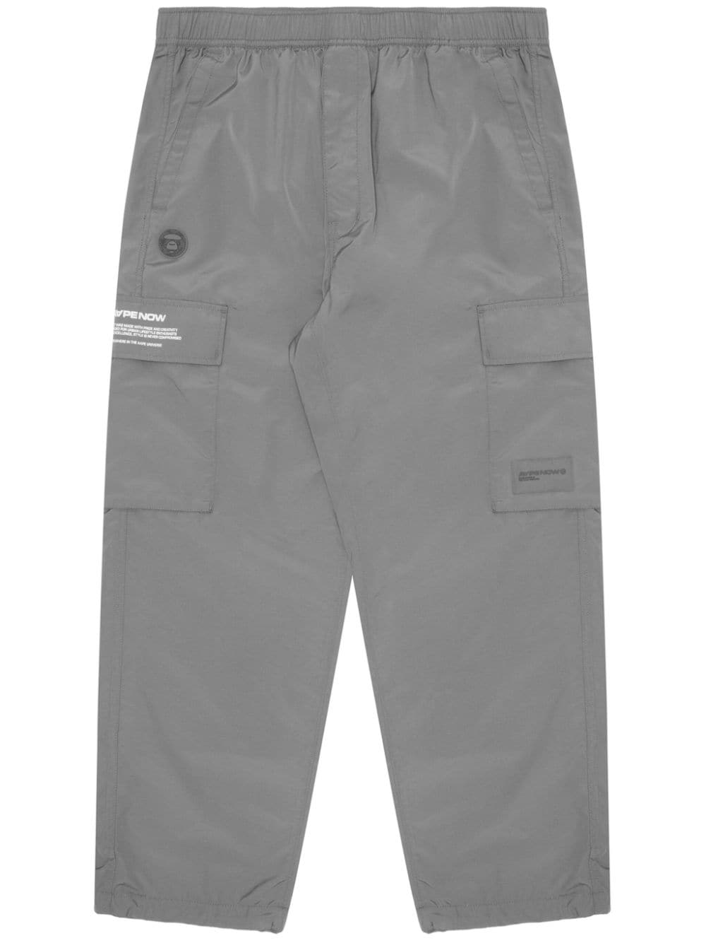 AAPE BY *A BATHING APE® logo-print cargo trousers - Grey von AAPE BY *A BATHING APE®