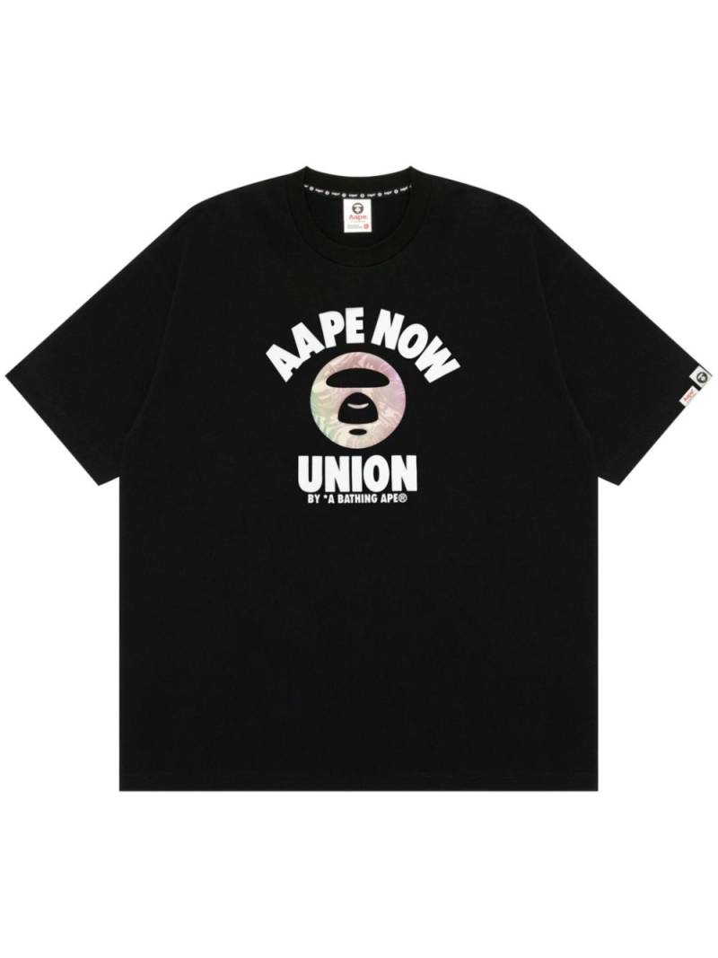 AAPE BY *A BATHING APE® logo-print cotton T-shirt - Black von AAPE BY *A BATHING APE®