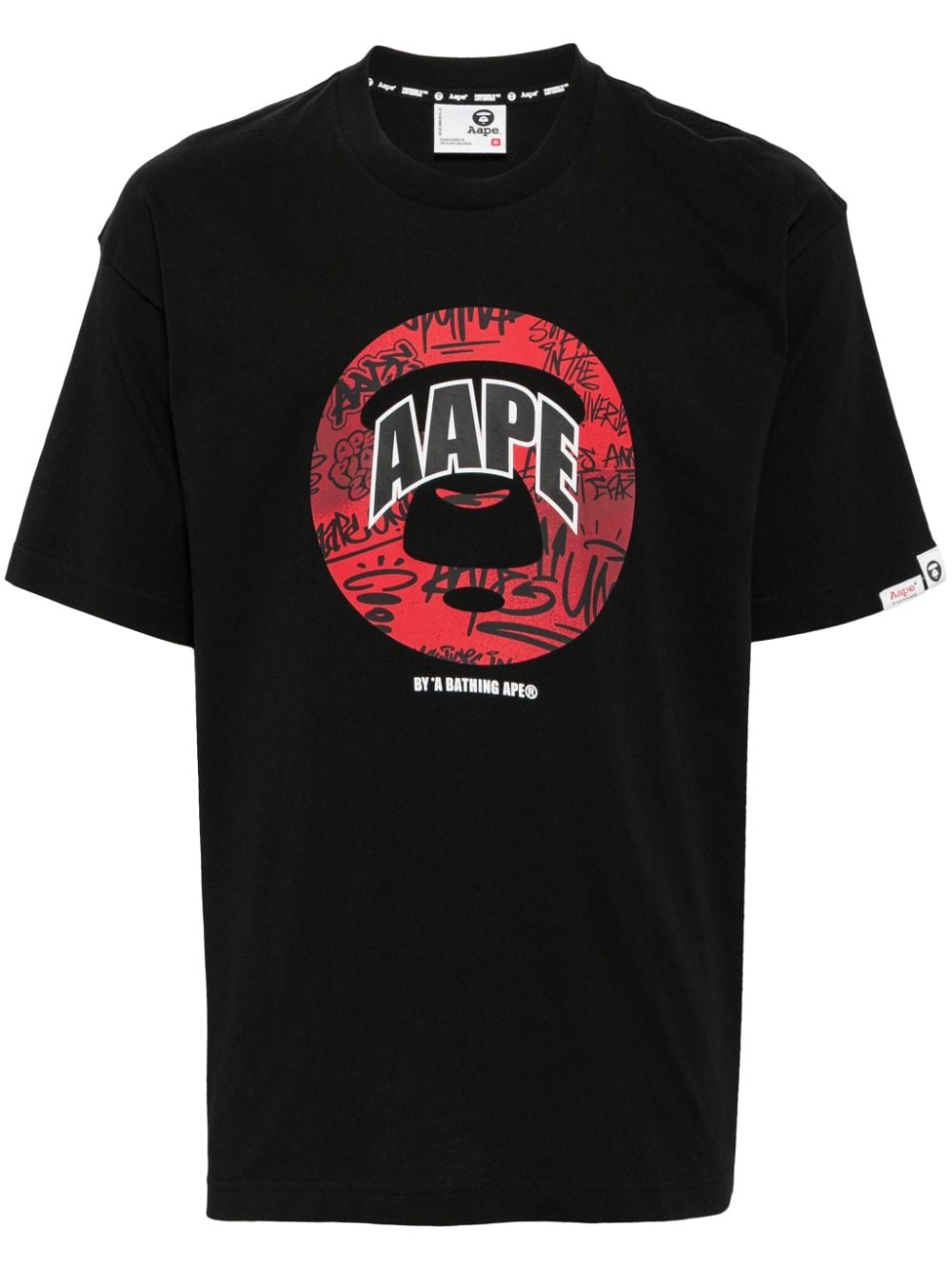 AAPE BY *A BATHING APE® logo-print cotton T-shirt - Black von AAPE BY *A BATHING APE®