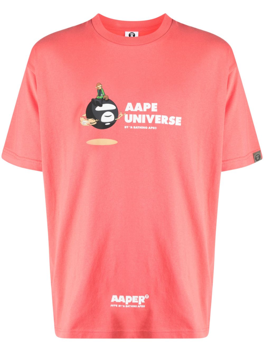 AAPE BY *A BATHING APE® logo-print cotton T-shirt - Orange von AAPE BY *A BATHING APE®
