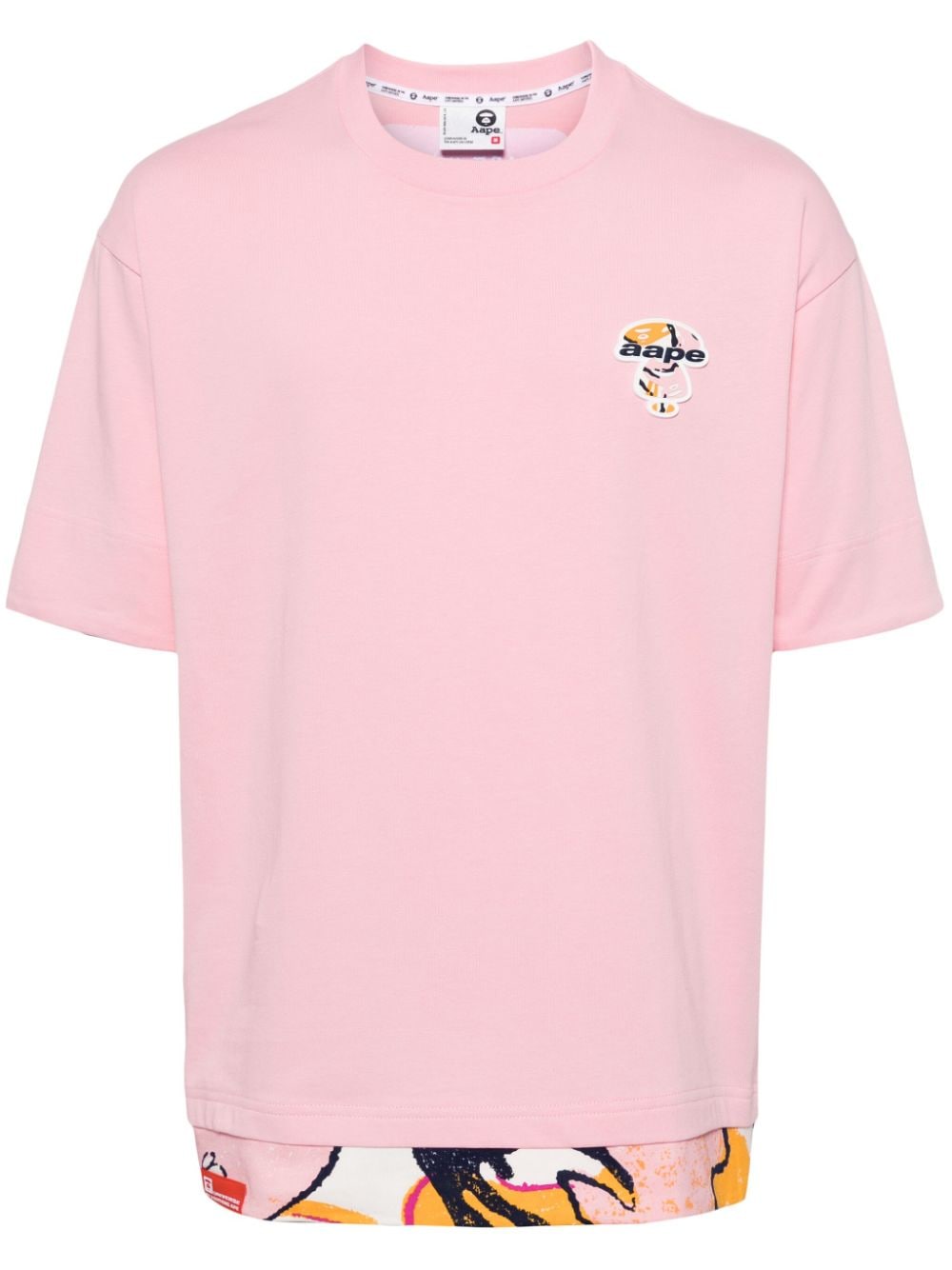 AAPE BY *A BATHING APE® logo-print cotton T-shirt - Pink von AAPE BY *A BATHING APE®