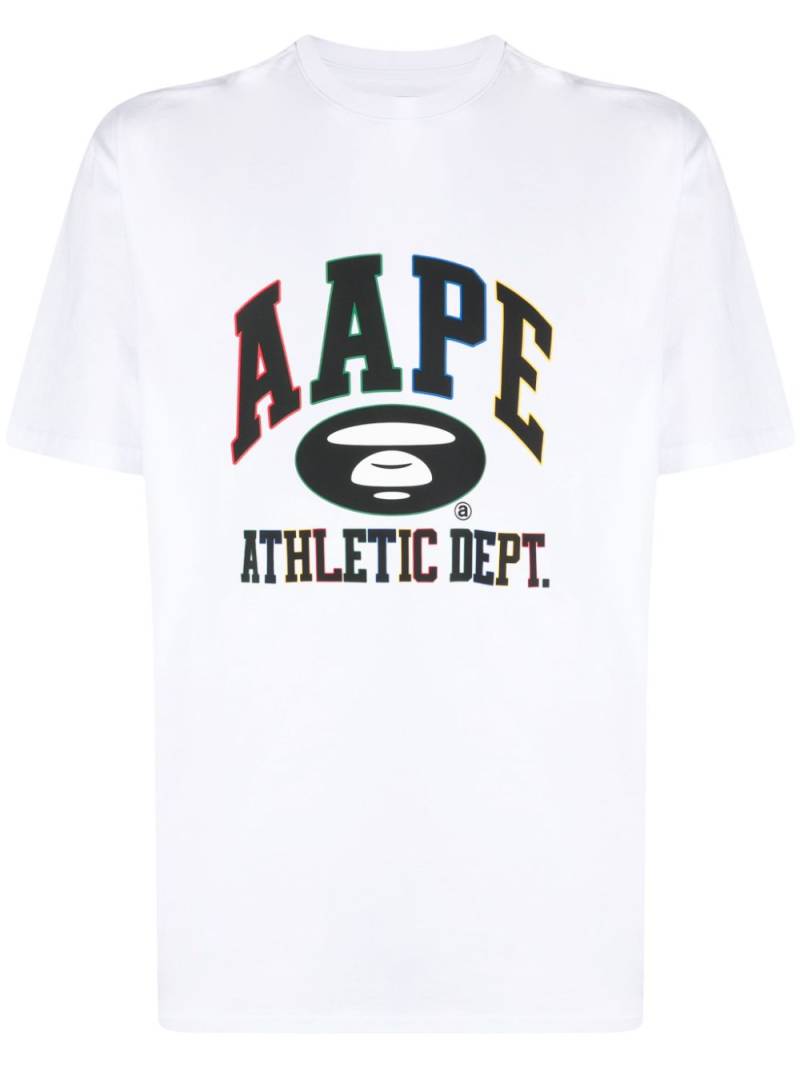 AAPE BY *A BATHING APE® logo-print cotton T-shirt - White von AAPE BY *A BATHING APE®