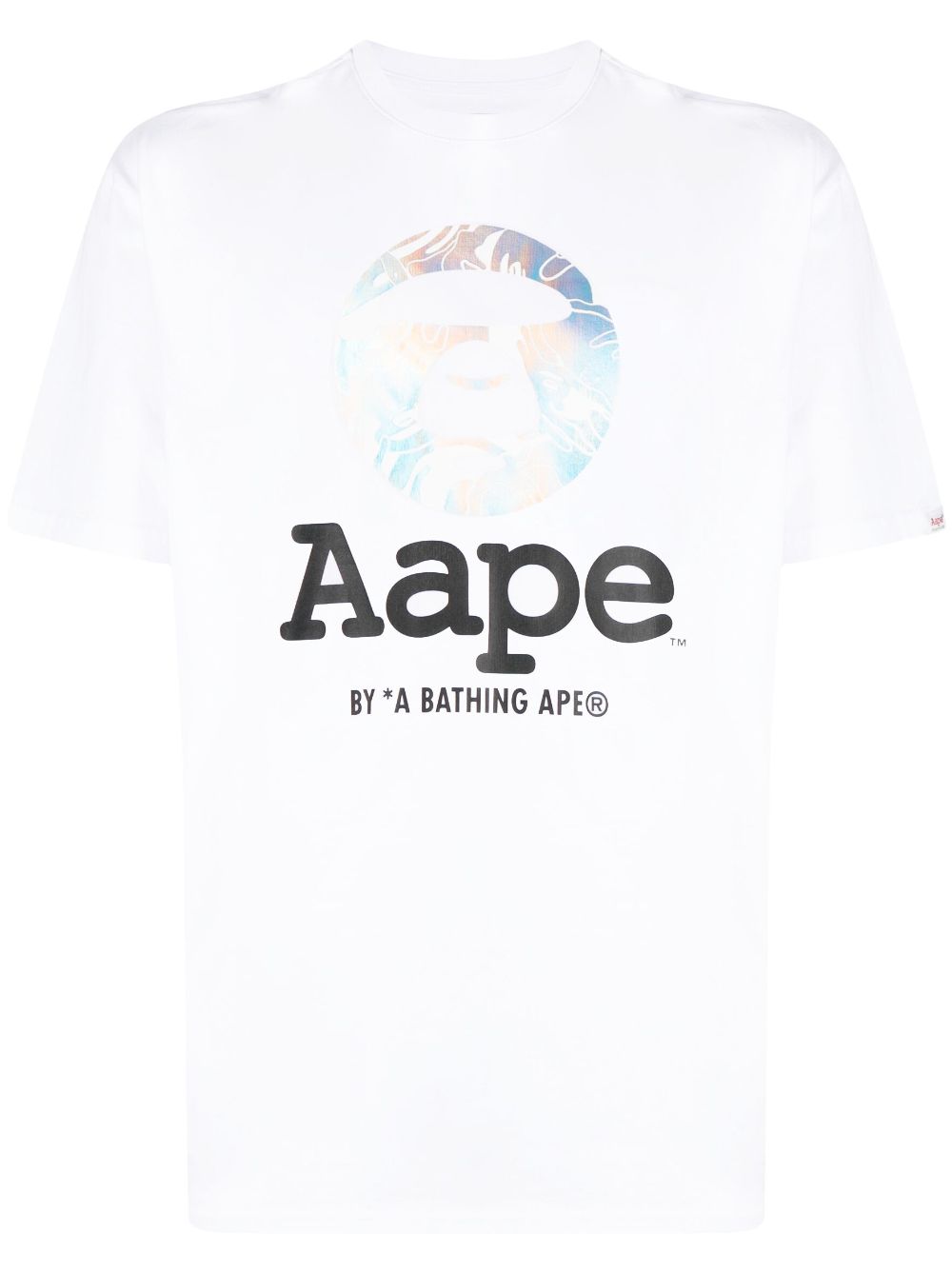 AAPE BY *A BATHING APE® logo-print cotton T-shirt - White von AAPE BY *A BATHING APE®