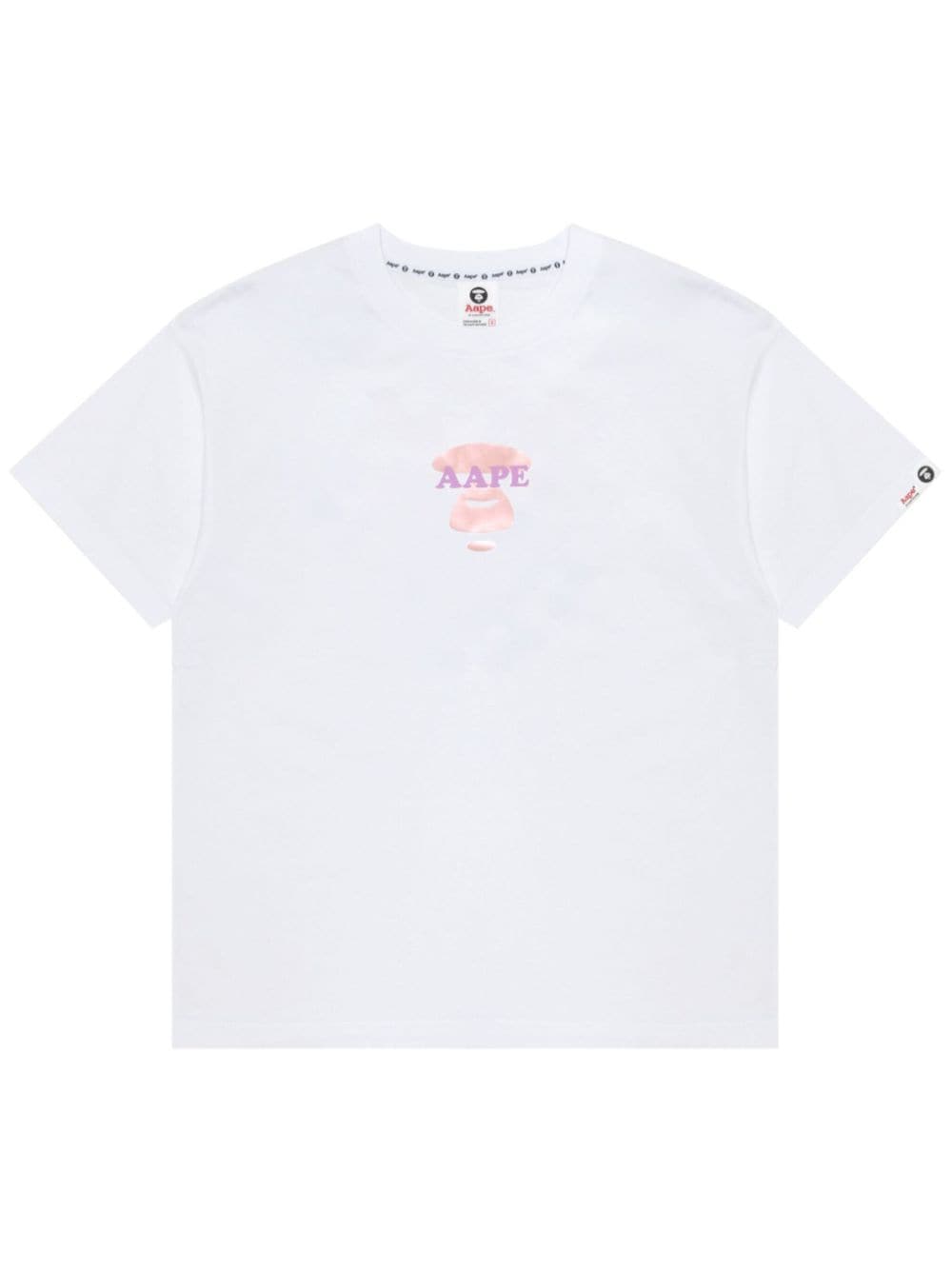AAPE BY *A BATHING APE® logo-print cotton T-shirt - White von AAPE BY *A BATHING APE®