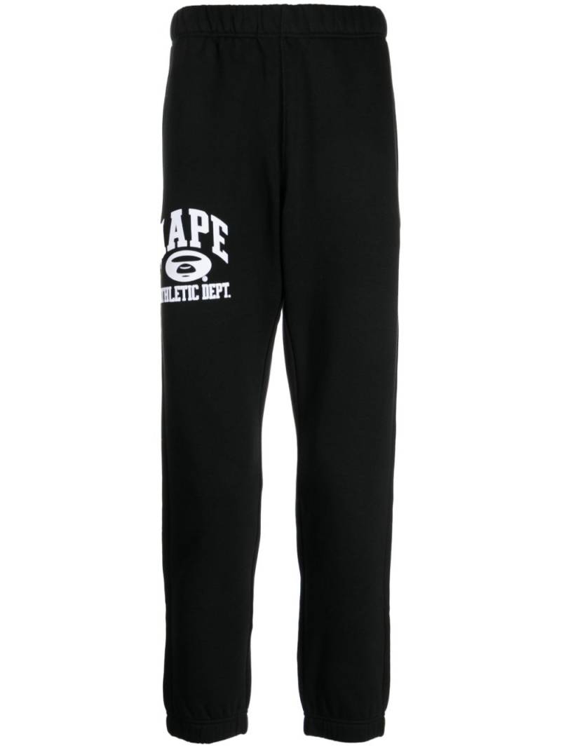 AAPE BY *A BATHING APE® logo-print cotton blend track pants - Black von AAPE BY *A BATHING APE®