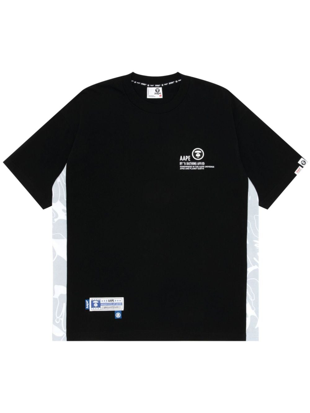 AAPE BY *A BATHING APE® logo-print cotton t-shirt - Black von AAPE BY *A BATHING APE®