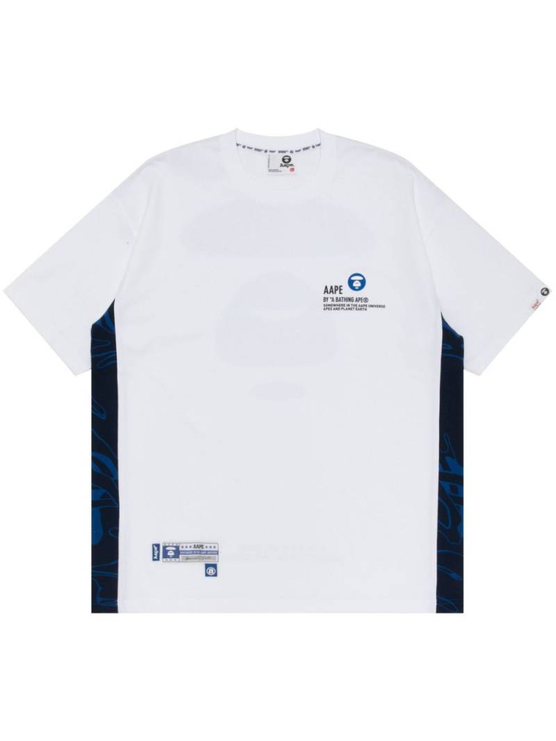 AAPE BY *A BATHING APE® logo-print cotton t-shirt - White von AAPE BY *A BATHING APE®