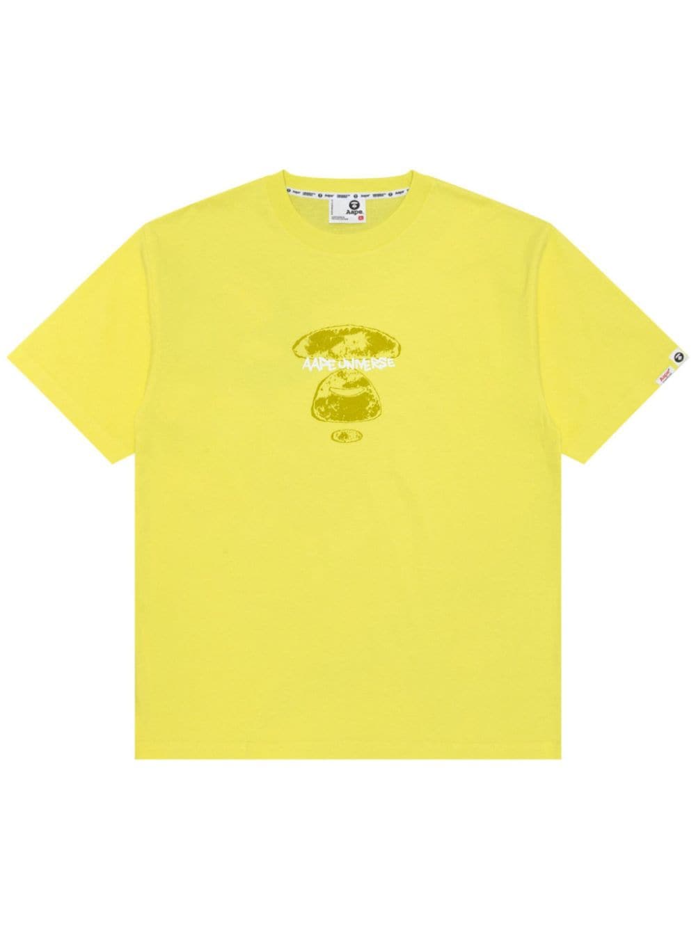 AAPE BY *A BATHING APE® logo-print cotton t-shirt - Yellow von AAPE BY *A BATHING APE®