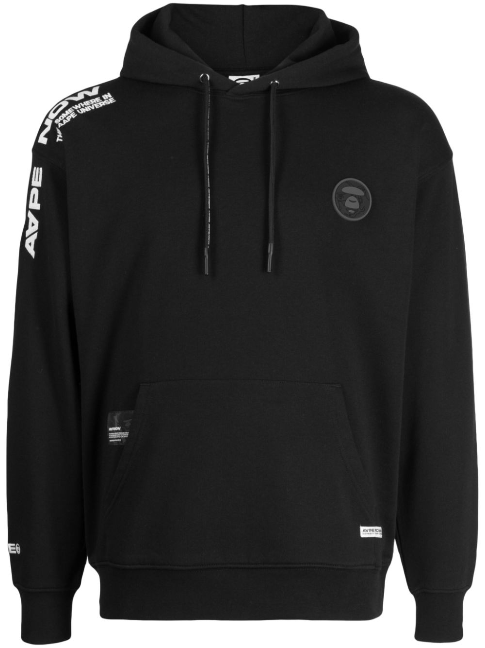 AAPE BY *A BATHING APE® logo-print drawstring hoodie - Black von AAPE BY *A BATHING APE®