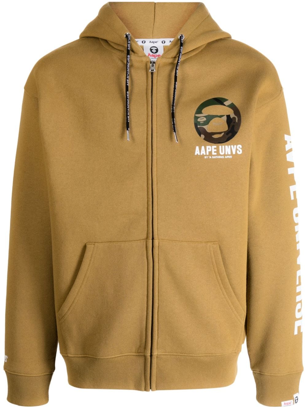 AAPE BY *A BATHING APE® logo-print hooded jacket - Green von AAPE BY *A BATHING APE®