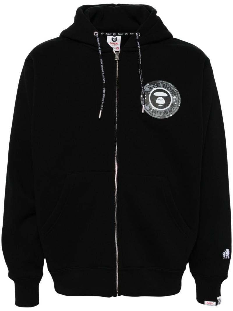 AAPE BY *A BATHING APE® logo-print hoodie - Black von AAPE BY *A BATHING APE®