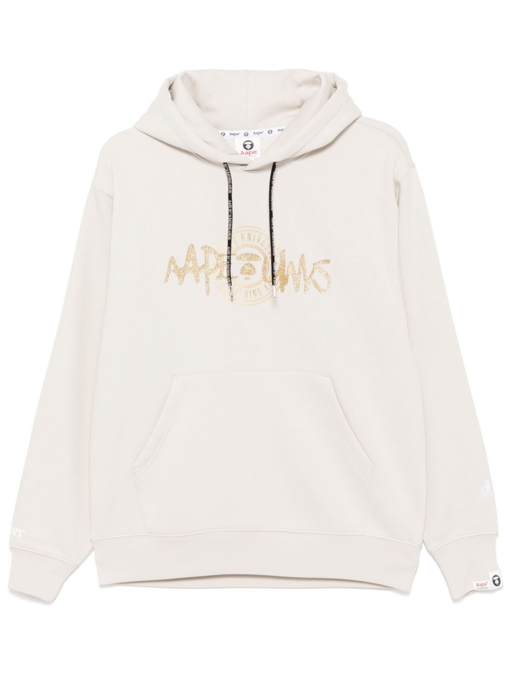 AAPE BY *A BATHING APE® logo-print hoodie - Neutrals von AAPE BY *A BATHING APE®