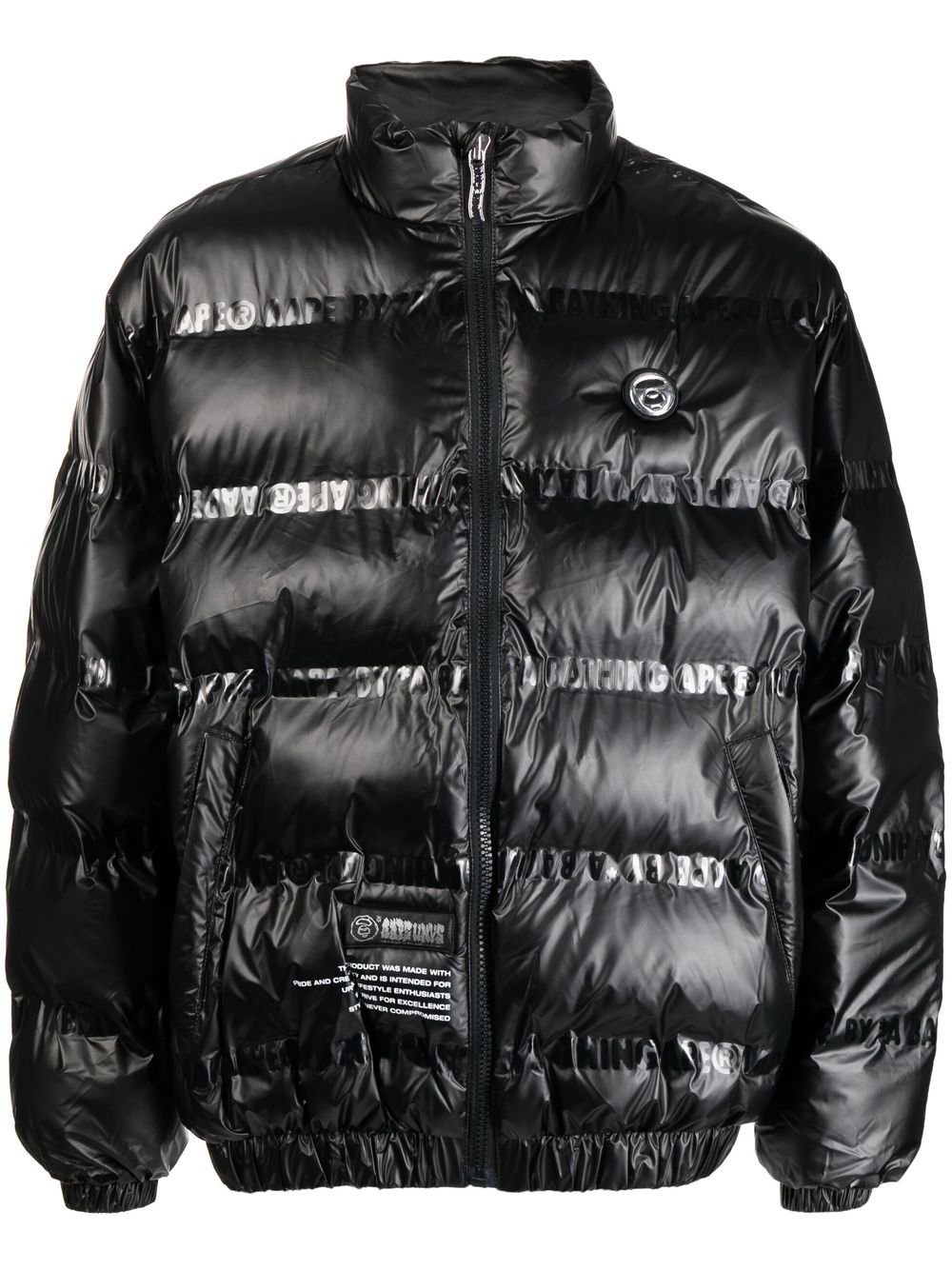 AAPE BY *A BATHING APE® logo-print padded jacket - Black von AAPE BY *A BATHING APE®