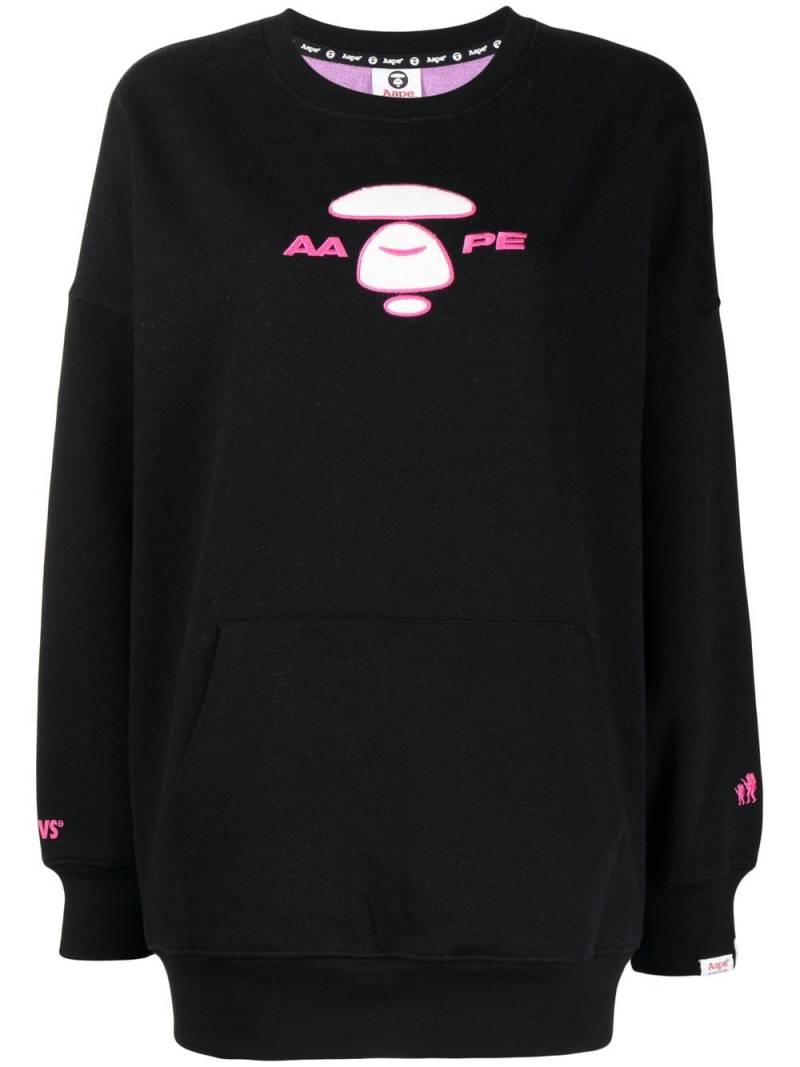 AAPE BY *A BATHING APE® logo-print sweatshirt - Black von AAPE BY *A BATHING APE®