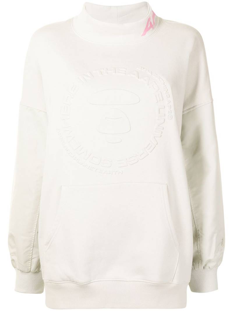 AAPE BY *A BATHING APE® logo print sweatshirt - White von AAPE BY *A BATHING APE®