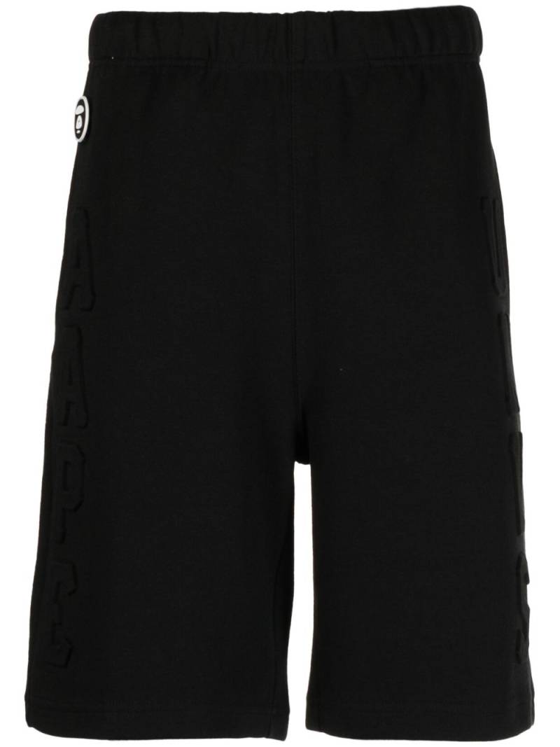 AAPE BY *A BATHING APE® logo-print track shorts - Black von AAPE BY *A BATHING APE®