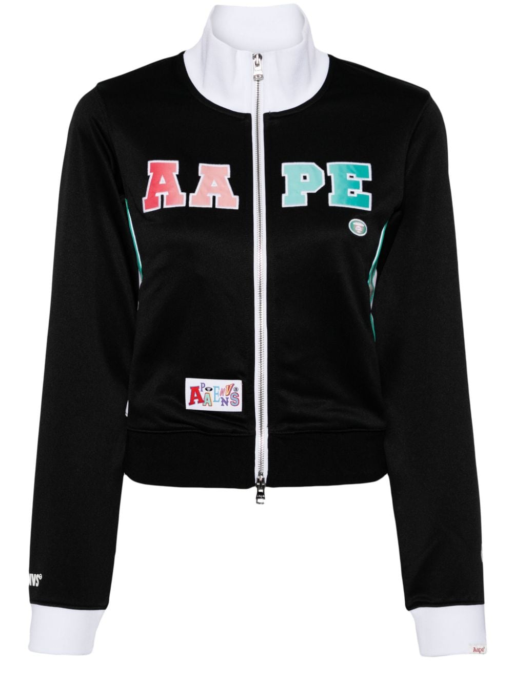 AAPE BY *A BATHING APE® logo-print zipped jacket - Black von AAPE BY *A BATHING APE®