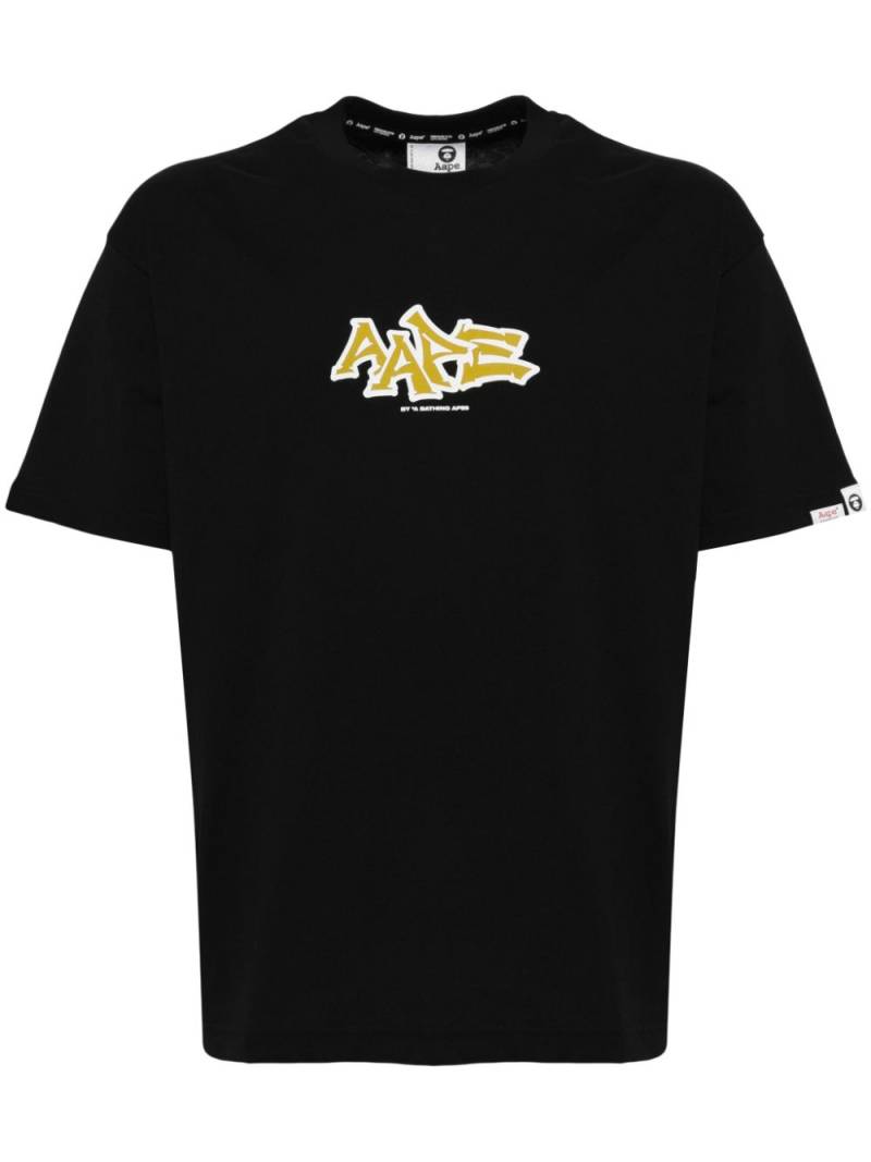 AAPE BY *A BATHING APE® logo-printed T-shirt - Black von AAPE BY *A BATHING APE®