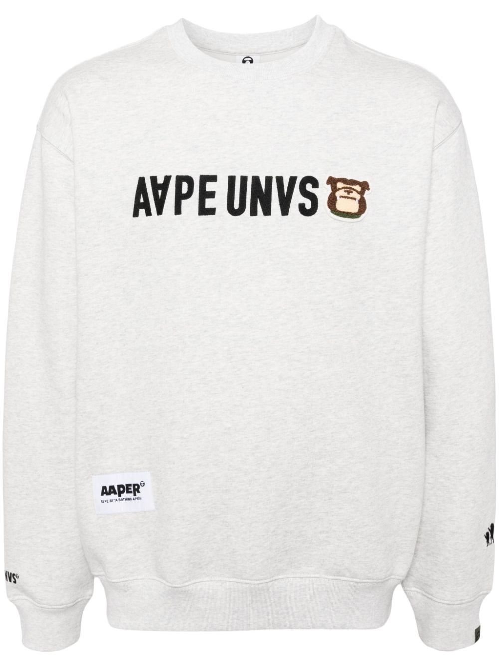 AAPE BY *A BATHING APE® logo sweatshirt - Grey von AAPE BY *A BATHING APE®