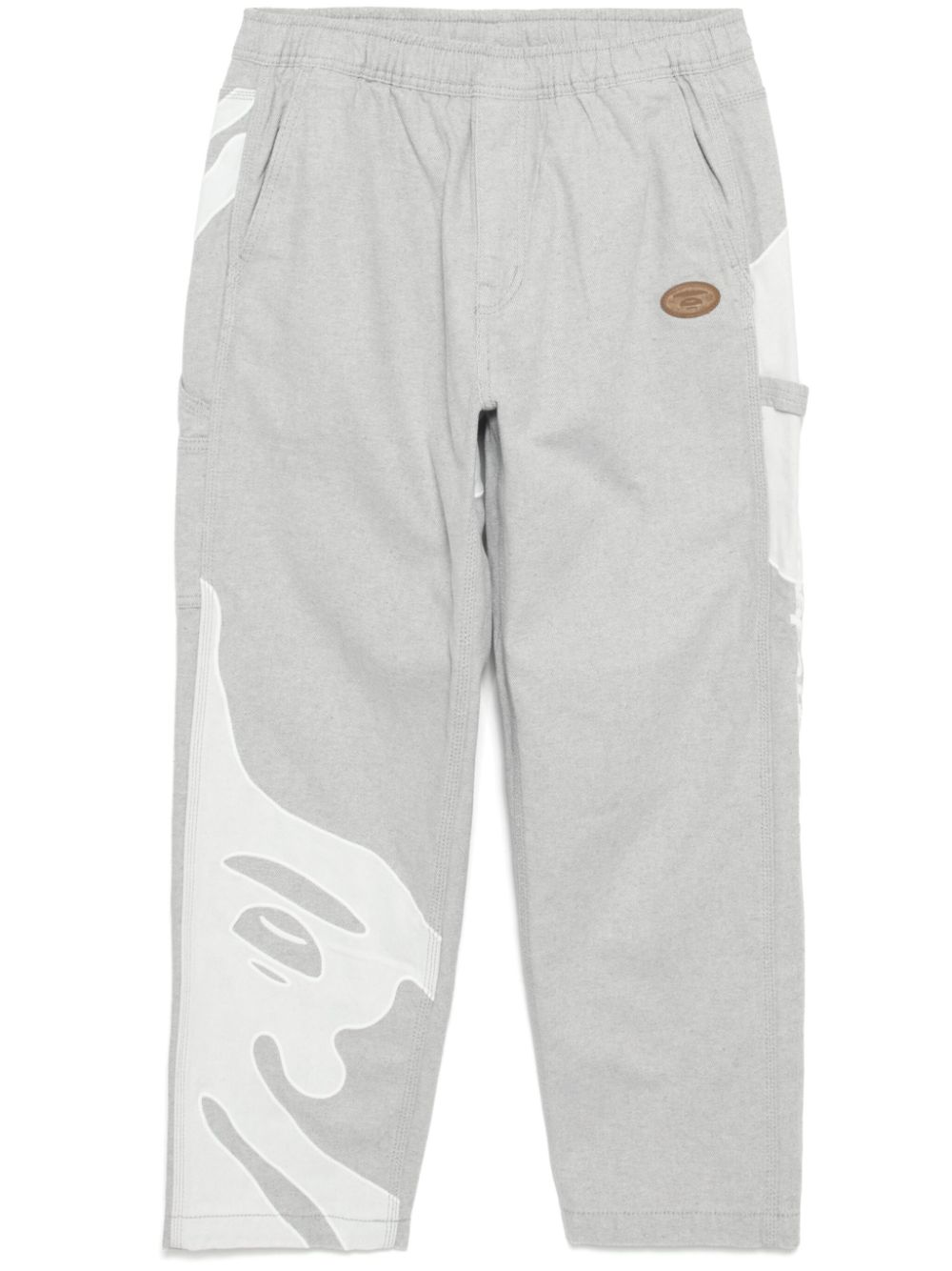 AAPE BY *A BATHING APE® moonface-logo jeans - Grey von AAPE BY *A BATHING APE®