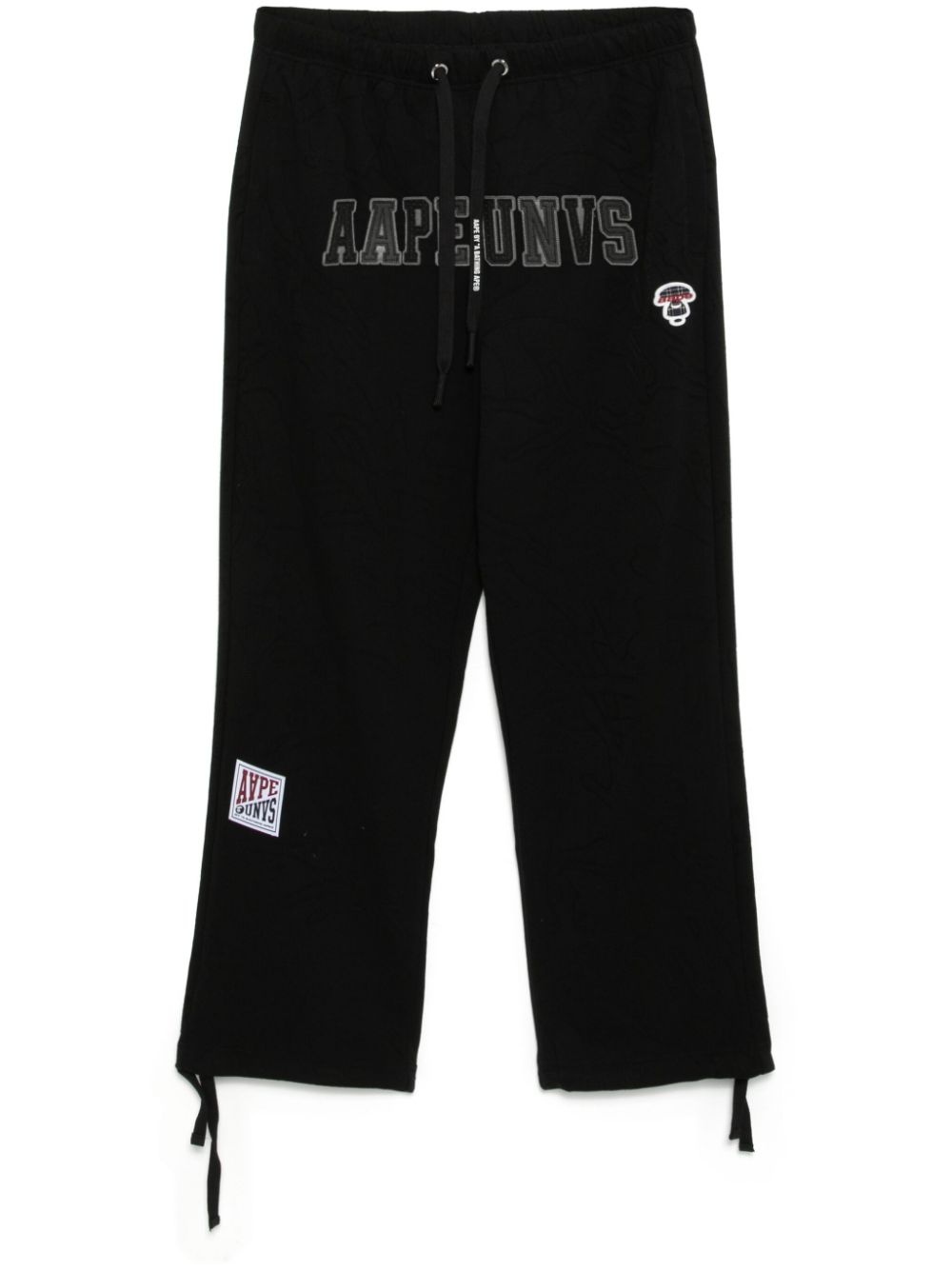 AAPE BY *A BATHING APE® moonface-logo track pants - Black von AAPE BY *A BATHING APE®