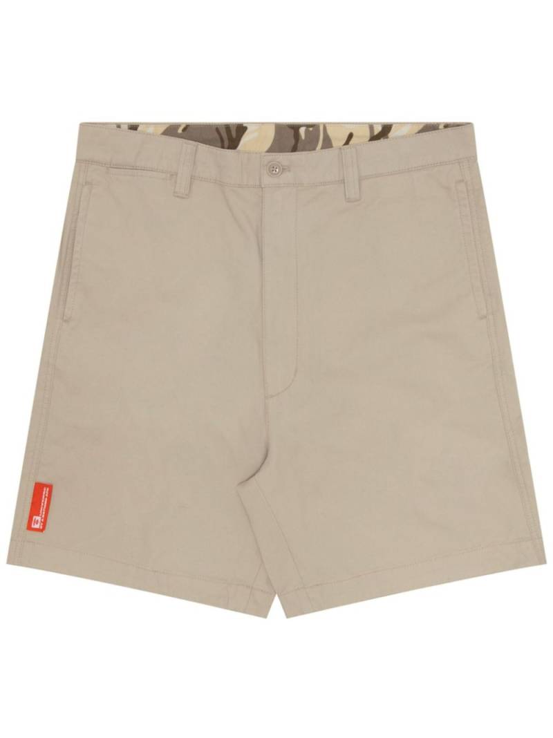 AAPE BY *A BATHING APE® ogo-appliqué cotton chino shorts - Neutrals von AAPE BY *A BATHING APE®