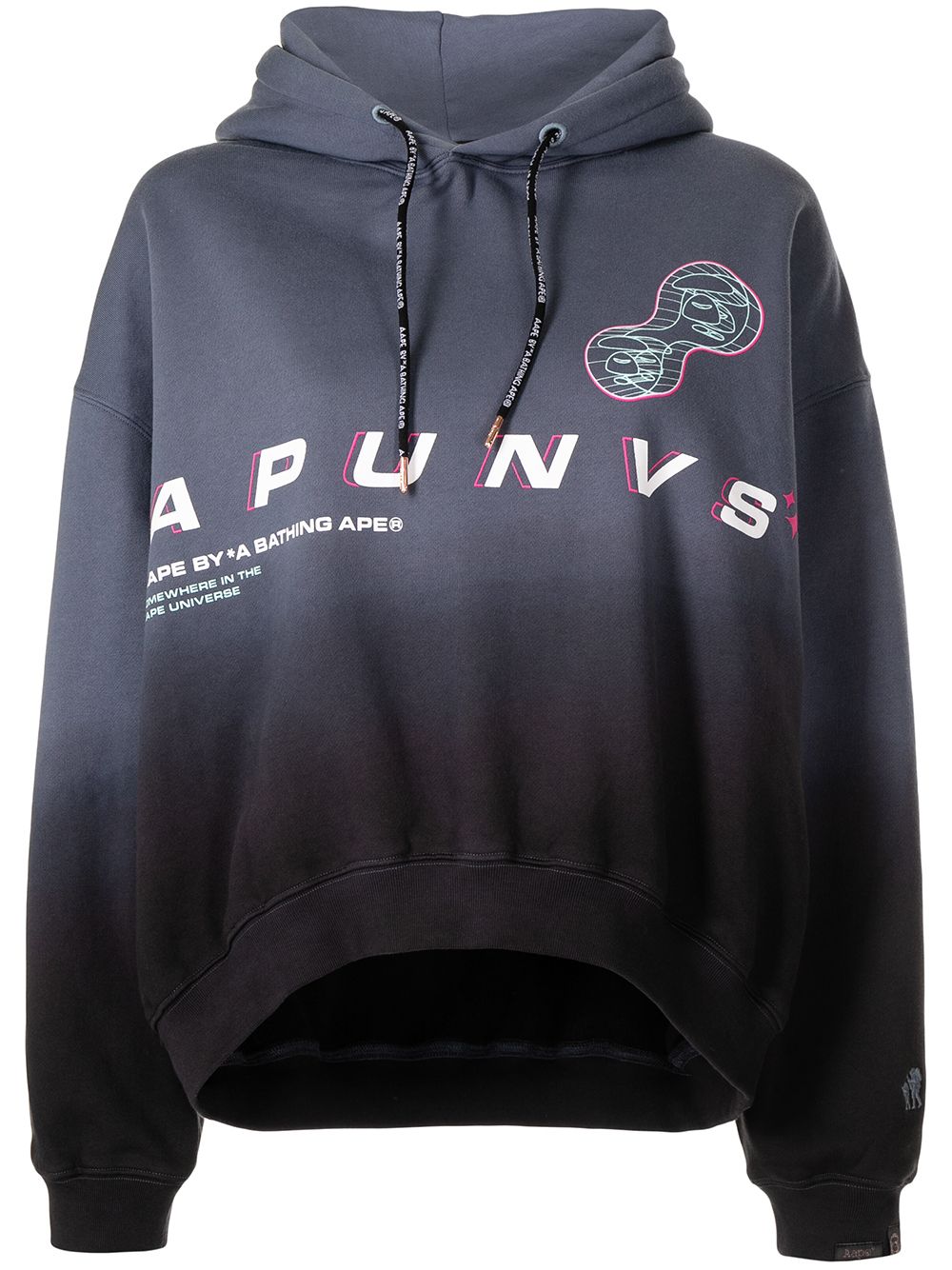 AAPE BY *A BATHING APE® ombre print hoodie - Blue von AAPE BY *A BATHING APE®