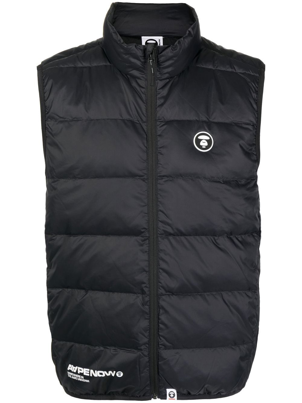 AAPE BY *A BATHING APE® quilted down-padded gilet - Black von AAPE BY *A BATHING APE®