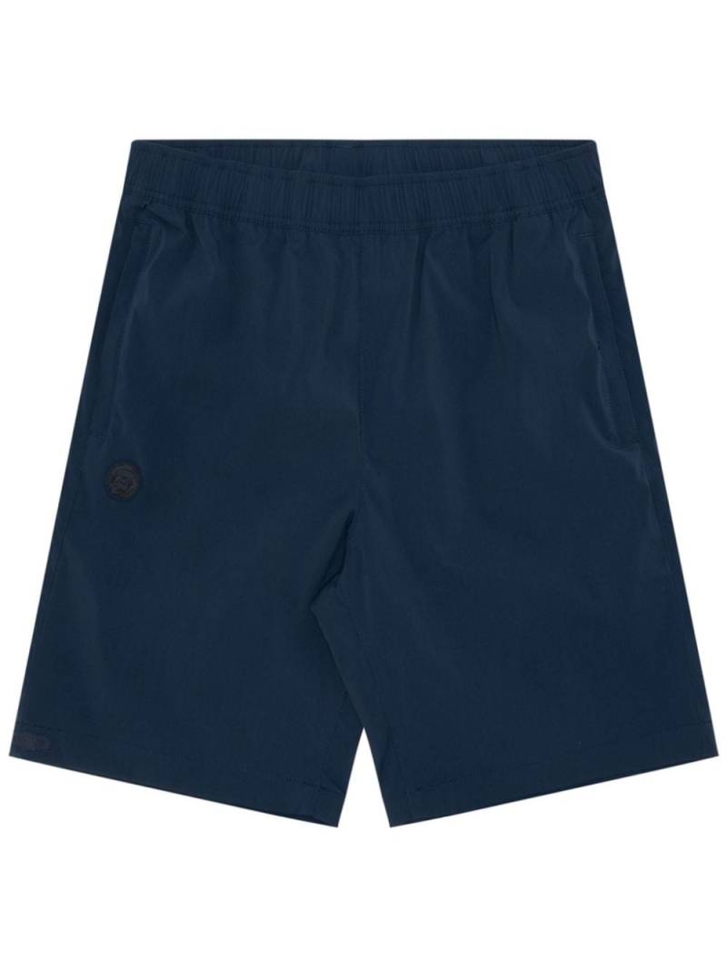 AAPE BY *A BATHING APE® rubberised-logo deck shorts - Blue von AAPE BY *A BATHING APE®