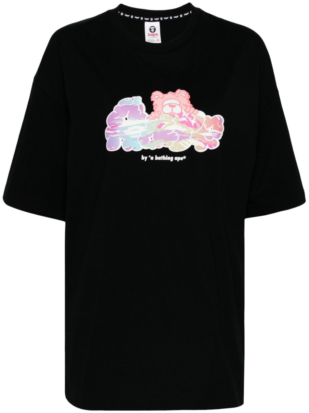 AAPE BY *A BATHING APE® x Care Bears cotton T-shirt. - Black von AAPE BY *A BATHING APE®