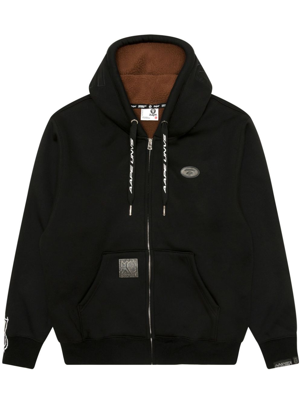 AAPE BY *A BATHING APE® zip-up hoodie - Black von AAPE BY *A BATHING APE®