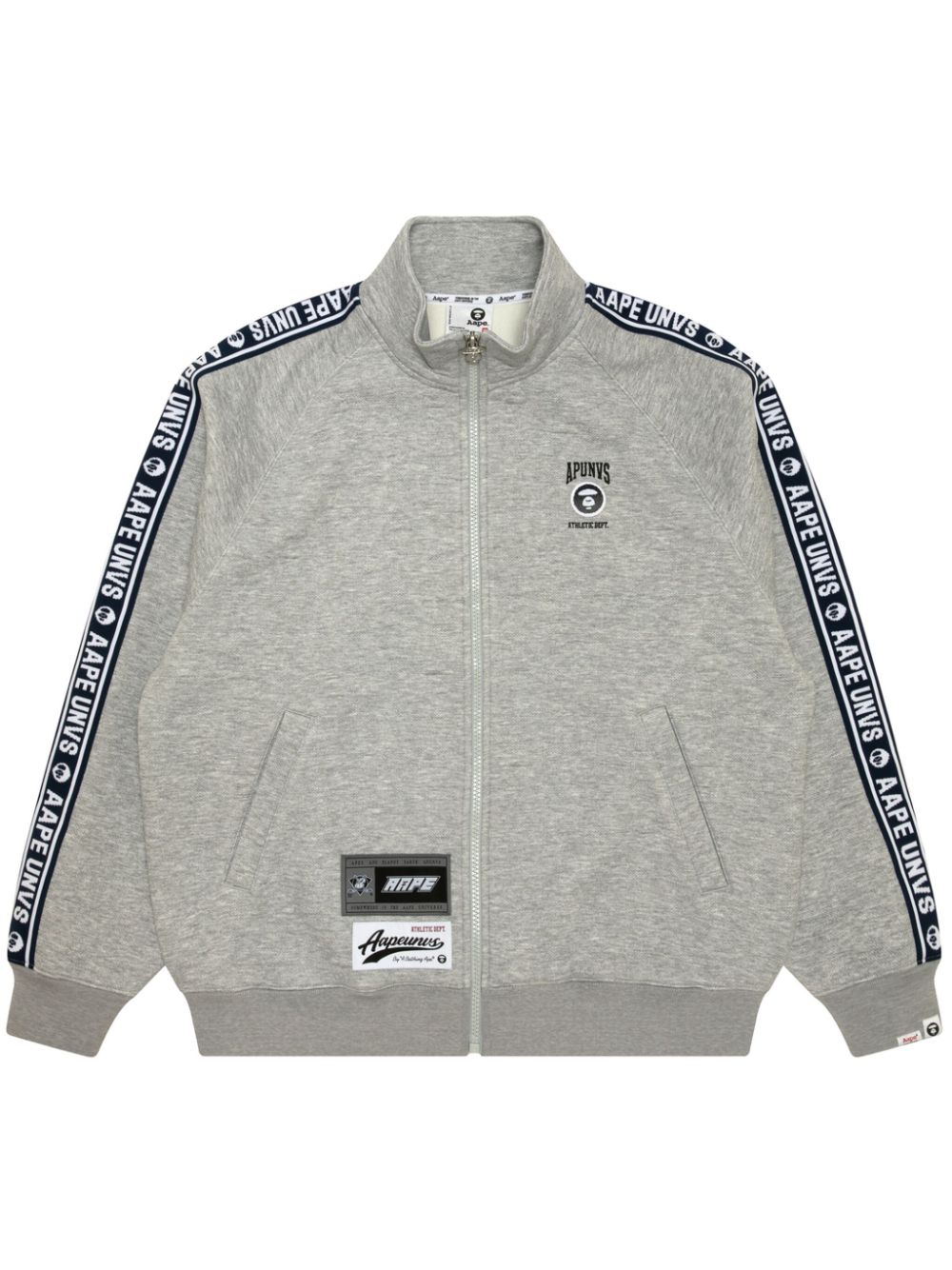 AAPE BY *A BATHING APE® zip-up logo sweatshirt - Grey von AAPE BY *A BATHING APE®