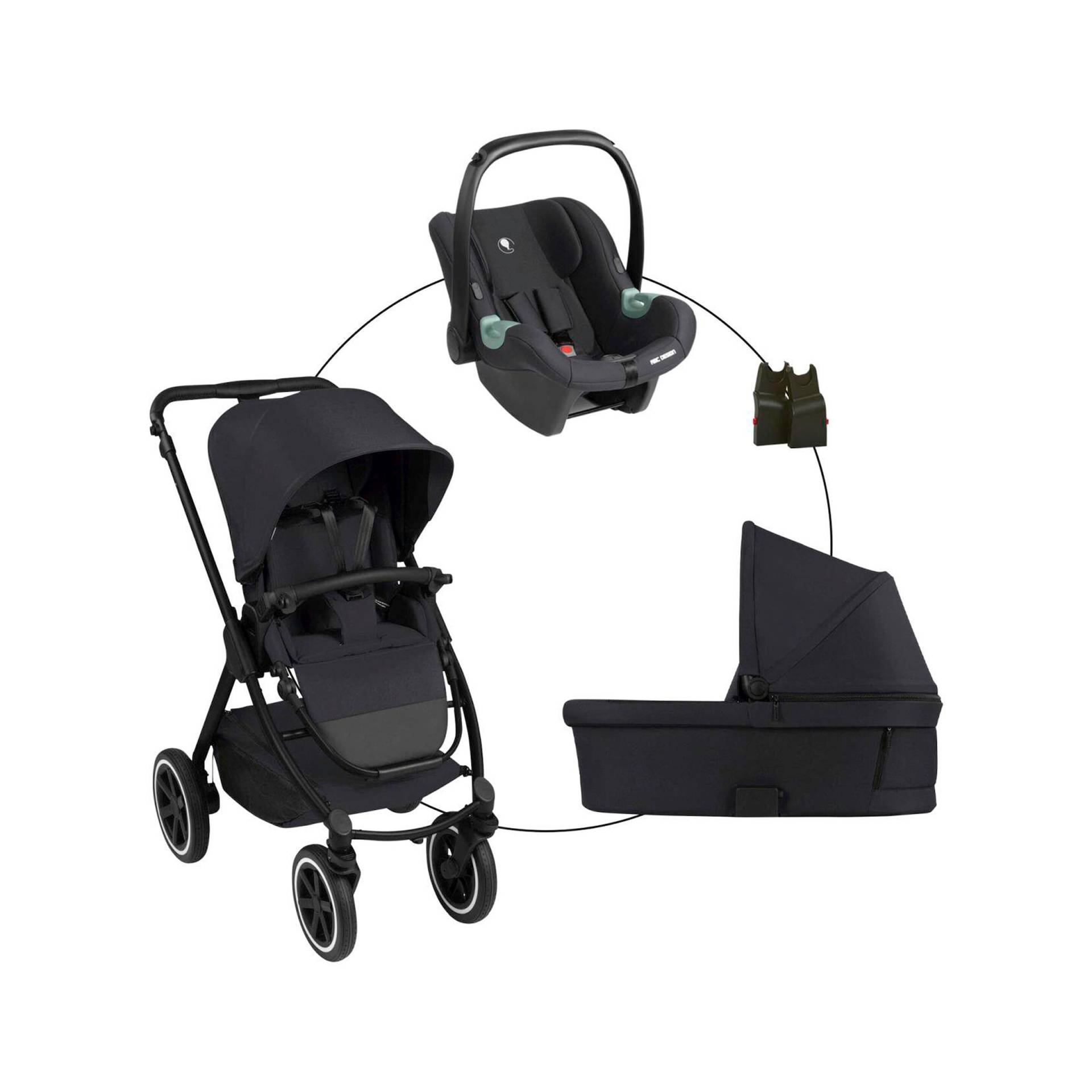Kombikinderwagen Samba 2 Trio-Set inkl. Babyschale Tulip, Moskitonetz und Regenschutz Kombikinderwagen Samba 2 Trio-Set inkl. Babyschale Tulip, Moskitonetz und Regenschutz von ABC Design