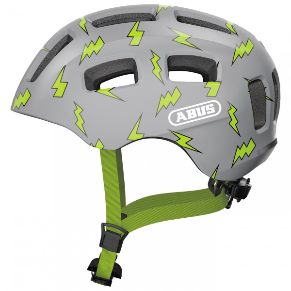 ABUS - Kid's Youn-I 2.0 - Velohelm Gr 48-54 cm - S grau/grün von ABUS