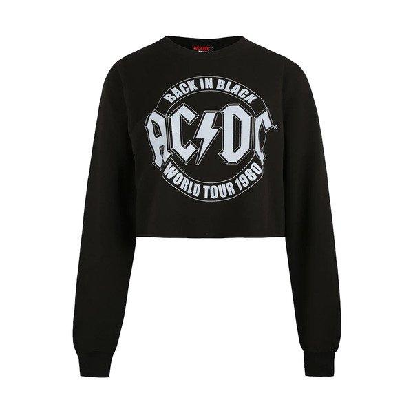 Acdc Tour Sweatshirt Kurz Geschnitten Damen Schwarz XL von AC/DC