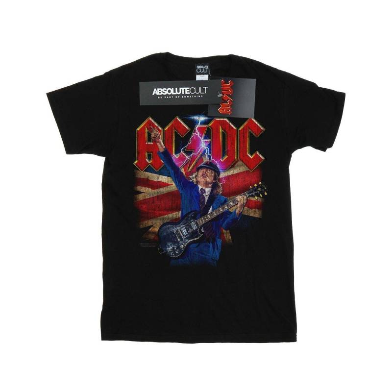 Acdc Angus Union Flag Lightning Tshirt Damen Schwarz 4XL von AC/DC