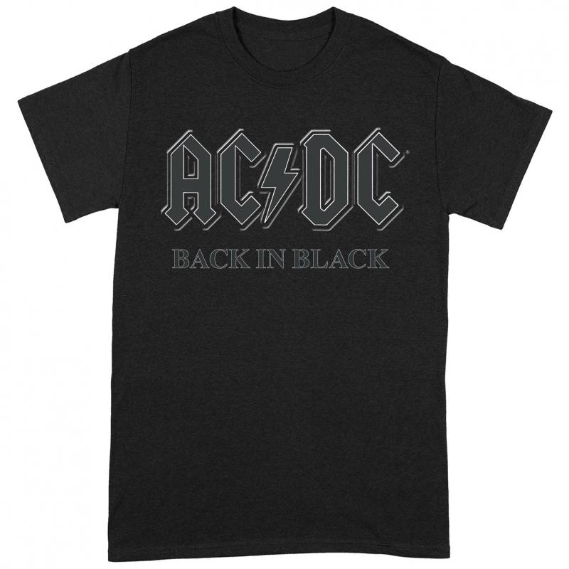 Acdc Back In Black Tshirt Damen Schwarz L von AC/DC