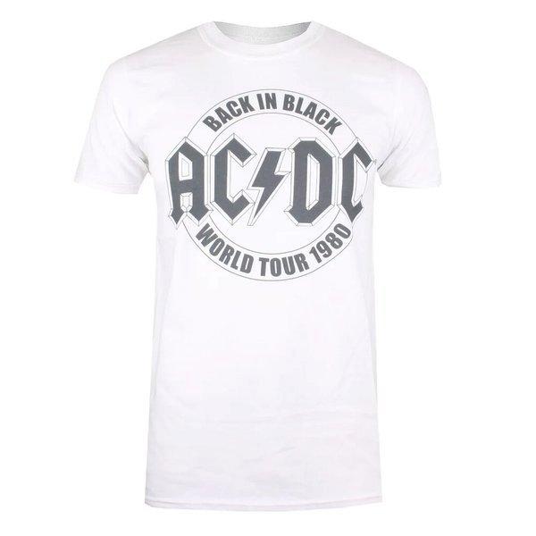 Acdc Back In Black Tshirt Herren Weiss S von AC/DC