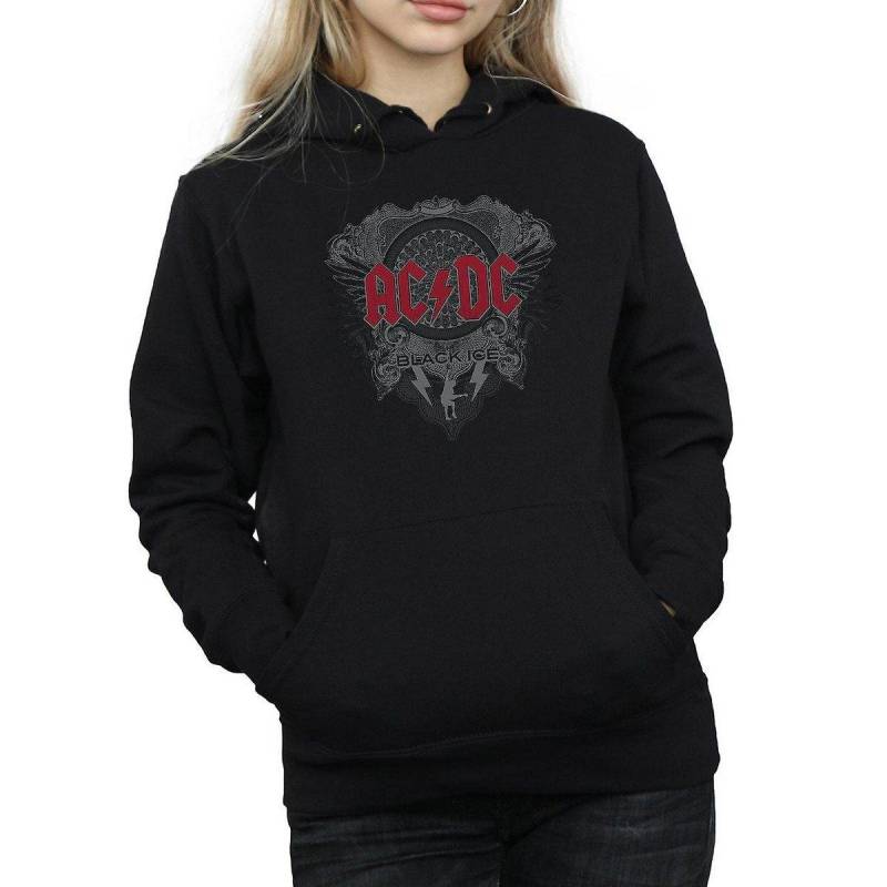 Acdc Black Ice Kapuzenpullover Damen Schwarz L von AC/DC