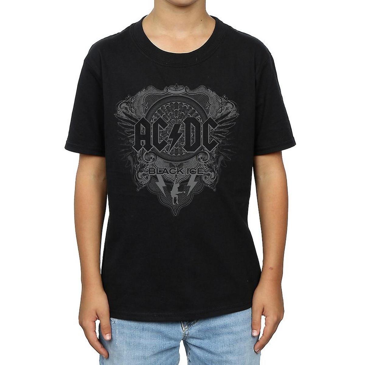 Acdc Black Ice Tshirt Jungen Schwarz 116 von AC/DC