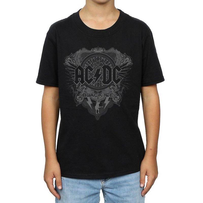 Acdc Black Ice Tshirt Jungen Schwarz 140/146 von AC/DC